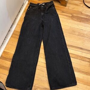 Levi’s classic  Black Wide-Leg Women Jeans